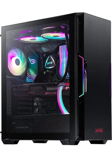 Xpg Güçlü Orta Boy Bilgisayar Kasası, Atx/micro Atx, Mini-Itx, Kompakt Boyut, Temperli Cam Yan Panel, I/o USB 3.0 Bağlantı Noktası, Siyah fırsatları