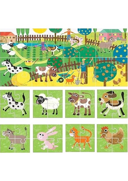 Puzzle 8+1 Farm (2-5 Yaş) IT20867 fiyatları