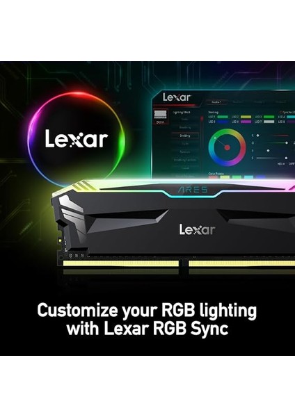 16GB (2X8GB) Ares Rgb Ddr4 Ram 3600MT/S CL18 1.35V Masaüstü Bellek, Intel Xmp 2.0 ve Amd Ryzen ile Uyumlu, Siyah (LD4BU008G-R3600GDLA) fırsatları