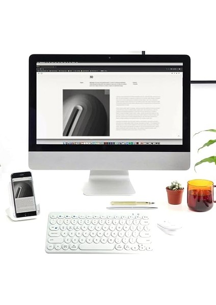 B380 Bluetooth Bağlantılı Ince Ergonomik Tasarım IPad Ile Uyumlu Taşınabiilir Telefon Tablet Için Türkçe Q Bluetooth Bağlantılı Klavye (Beyaz) fırsatları