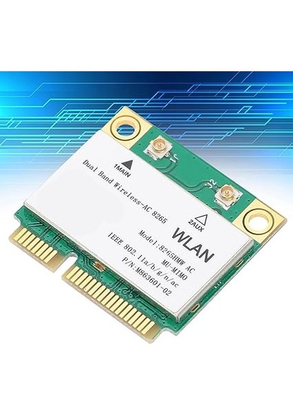 Ağ Kartı Wlan Mini Pcı Express Kart 8265HMW 802.11AC Wifi Pcıe Için Minyatür, 802.11N Için Fı Kablosuz Ağ Kartı, Dizüstü Bilgisayar Wifi indirimleri