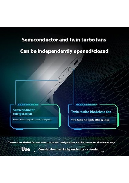 2 Sessiz Fanlı Yeni Dizüstü Bilgisayar Soğutucu Yarı Iletken Soğutma Desteği Ayarlanabilir Dizüstü Bilgisayar Soğutucu fiyatları
