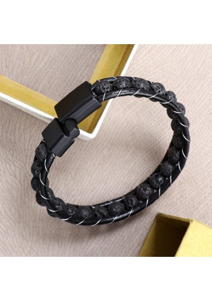 Lav Taşı Doğaltaş Deri Bileklik 33512B2D8M3 fiyatları