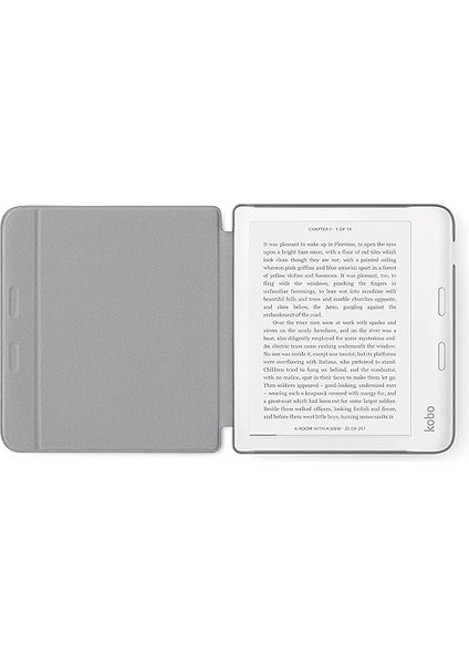 Libra 2 Uyku Kılıfı | Temel Gri | Uyku/uyanma Teknolojisi | Dahili 2 Yönlü Stand | Vegan Deri | 7 Inç Kobo Libra 2 Ereader ile Uyumlu modelleri