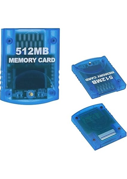 Gamecube Hafıza Kartları, Gamecube ve Wii Konsolu ile Uyumlu Hafıza Kartı - Mavi 512MB (8192 Blok) fiyatları