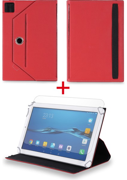 Lenovo S5000-H - 7" Tablet Uyumlu Standlı Tablet Kılıfı + Nano Ekran Koruyucu