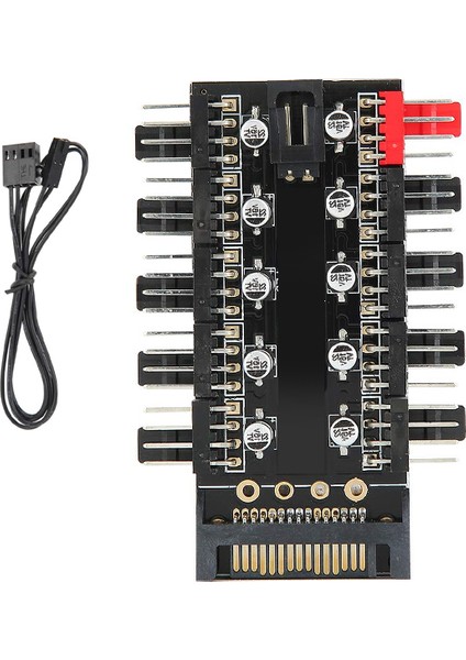 10 Port Fan Power Hub Sata Güçlü Pwm Switch Çoklayıcı