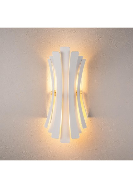 Linea Çift Yönlü Modern Metal Aplik Beyaz, Minimalist Duvar Lambası LINEA-15441 indirimleri