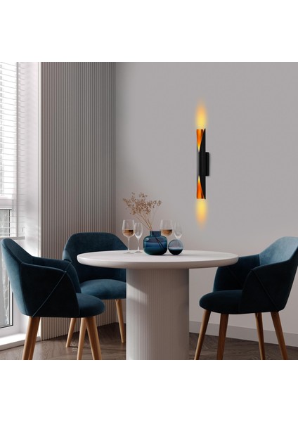 Vega Çift Yönlü Metal Tekli Aplik Siyah, Modern Tasarım Duvar Lambası VEGA-15366 fiyatları