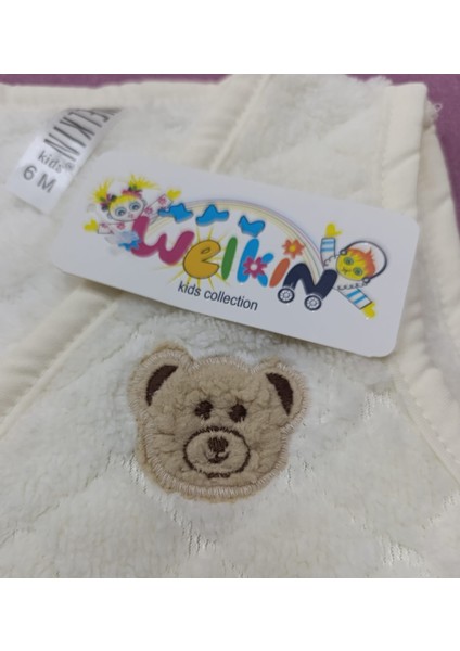 Welkin Baklava Desenli Ayıcık Nakışlı Welsoft Yelek modelleri