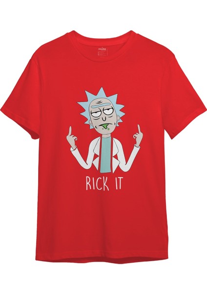 Rick It Tişört - Kırmızı