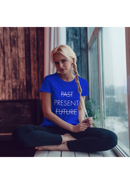 Past Present Future Tişört - Mavi fiyatları