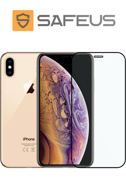 iPhone Xs Max Tam Kaplayan Parmak Izi Bırakmayan Safir Ekran Koruyucu Cam