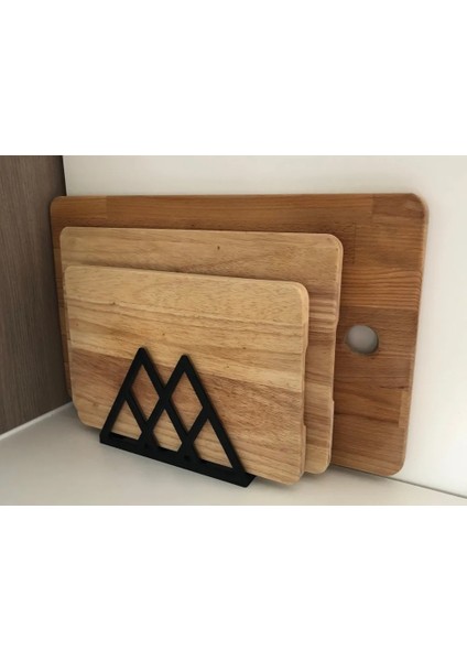 3’lü Kesme Tahtası Düzenleyici – Mutfak Tezgahı Düzen Standı