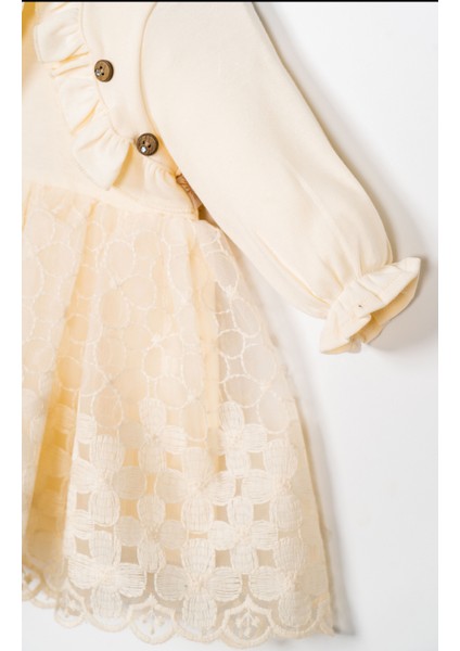 Kız Bebek Mevlütlük Dantelli Elbise Bandanalı fiyatları