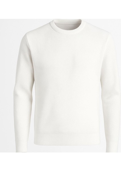 Slim Fit Bisiklet Yaka Uzun Kol Erkek Triko - 7426 fiyatları