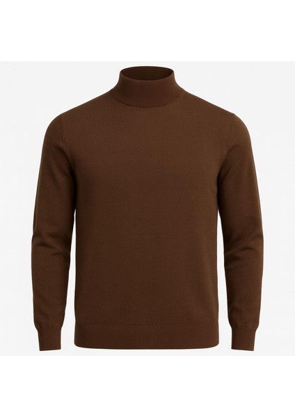 Slim Fit Polo Yarım Balıkçı Uzun Kol Erkek Triko - 7425