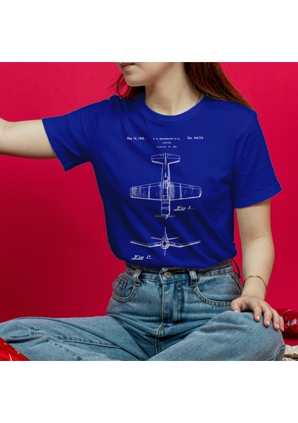 F4U Corsair Tişört - Mavi fiyatları