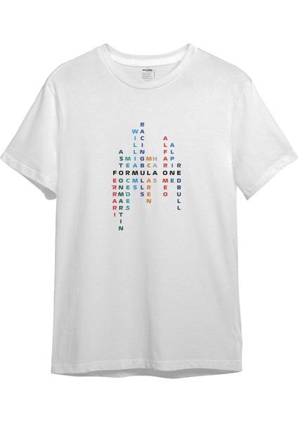 Formula 1 Teams Tişört - Beyaz