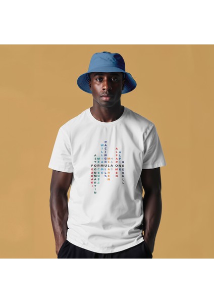 Formula 1 Teams Tişört - Beyaz fiyatları