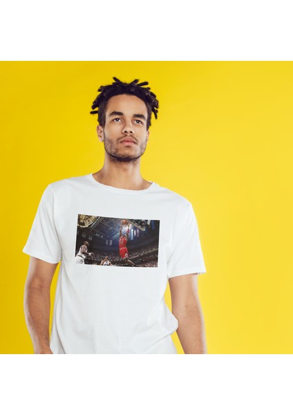 Michael Jordan Chicago Bulls 1997 Tişört - Beyaz modelleri