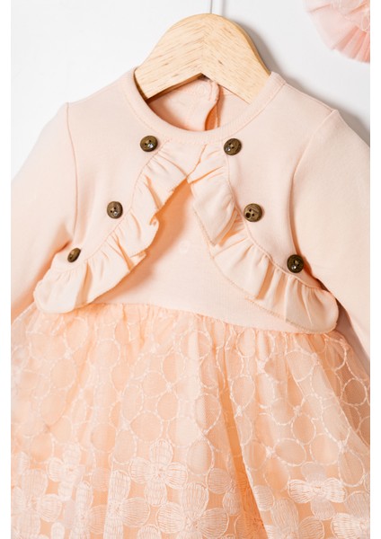 Kız Bebek Mevlütlük Dantelli Elbise Bandanalı fiyatları