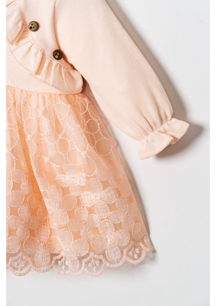 Kız Bebek Mevlütlük Dantelli Elbise Bandanalı modelleri