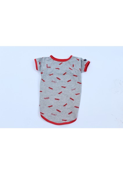 Kedi Köpek Kaykaylı T-Shirt