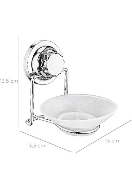 Haus Delmeye Son Yapışkanlı Katı Sabunluk Düzenleyici Krom YK-713 modelleri