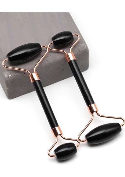 Obsidyen Doğal Taş Masaj Taşı Rose Renkli - Face Roller fiyatları