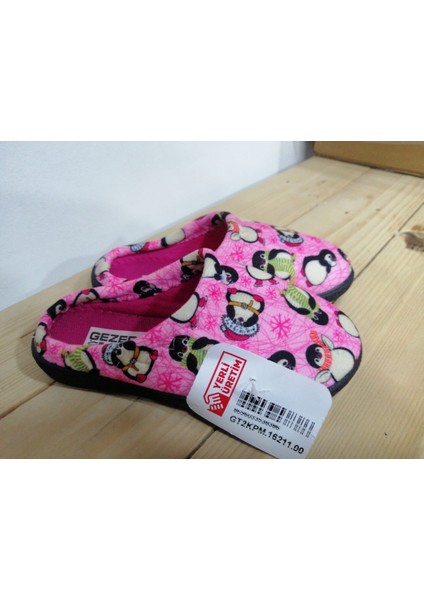 Yeni Sezon Penguen Desenli Kışlık Pamuklu Rahat Kız Çocuk Ev Terliği fırsatları