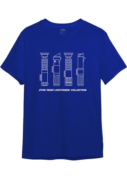 Star Wars Lightsaber Collection Tişört - Mavi