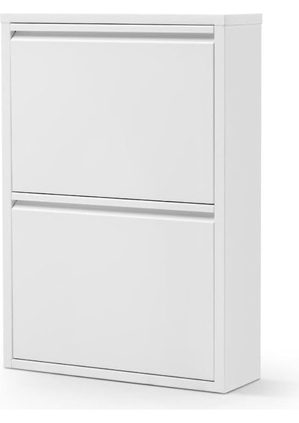 2 Raflı Metal Ayakkabılık | Beyaz | Ayakkabı Rafı | Ayakkabı Dolabı modelleri