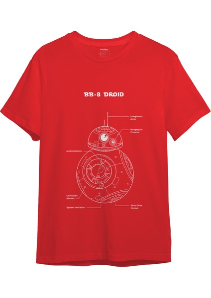 Bb-8 Tişört - Kırmızı