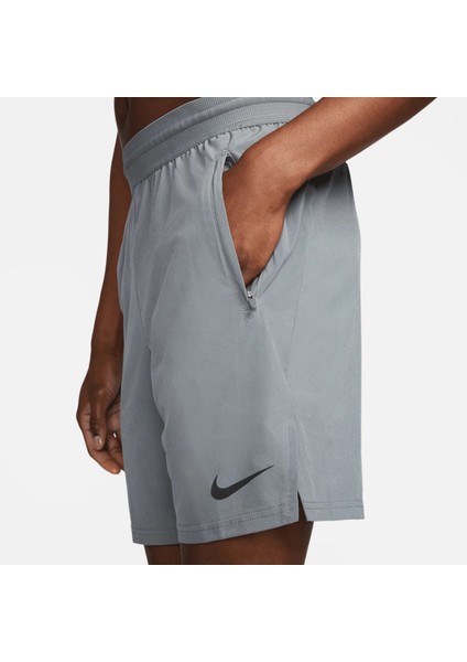 Pro Dri-Fit Flex Vent Max Erkek Gri Antrenman Şortu