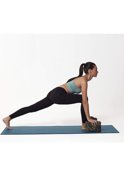 Yoga Blok 2'li Set Yoga Köpüğü Yoga Bloğu (Siyah + Sarı Orta Sert) modelleri