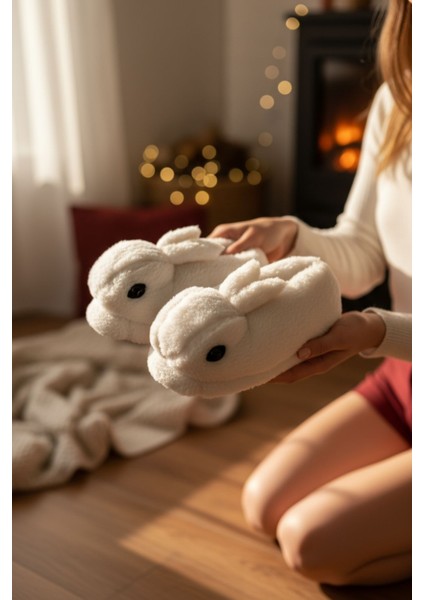 Panduf Hayvan Figürlü Peluş Tüylü Ev Ayakkabısı Yumuşak Taban Ev Botu modelleri