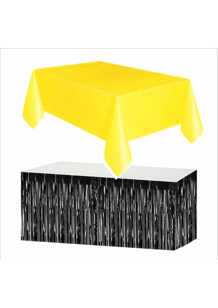 Sarı Masa Örtüsü, Siyah Masa Eteği