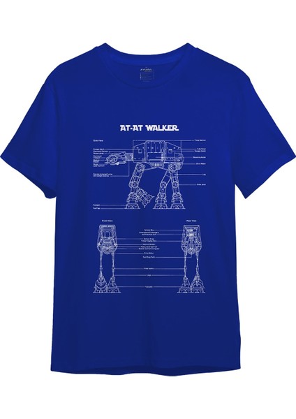 At-At Walker Tişört - Mavi