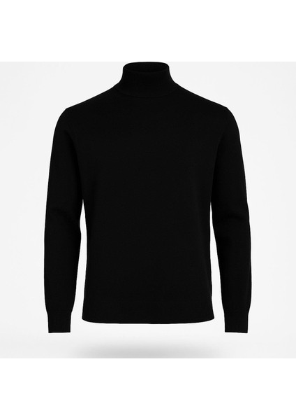 Slim Fit Polo Yarım Balıkçı Uzun Kol Erkek Triko - 7425