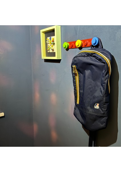 Renkli LEGO Tarzı Duvar Askılığı – Dekoratif ve Fonksiyonel Tasarım modelleri