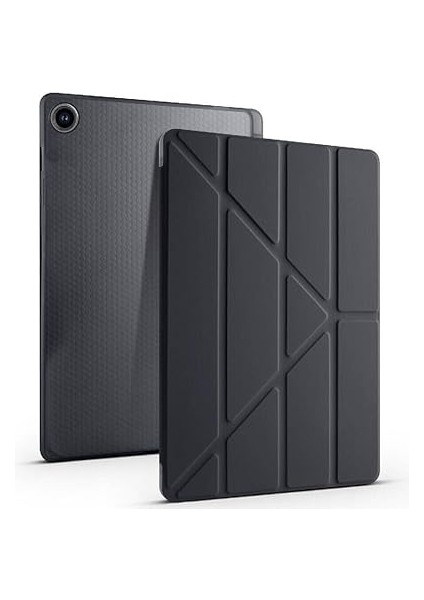 Galaxy Tab S6 Lite 2024 P610 P617 P620 10.4 Kalem Bölmeli, Smart Cover, Stand Özellikli, Pu Deri Koruyucu Kılıf (S Pen Uyumlu) (Siyah) fiyatları