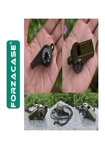 Yüksek Desibel Özellikli Termometre ve Pusulalı Arama Kurtarma ve Deprem Çantasılık Pusulalı Düdük - FC079 fiyatları