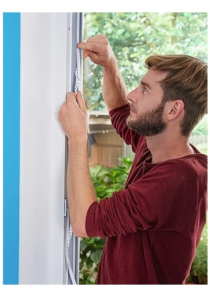 Insect Stop Standart Pencere Sinekliği, Kesilebilir, Delmeden Sivrisinek Koruması, 1 x Beyaz Sineklik, 130 cm x 150 Cm, 5,6 M Uzunluk modelleri