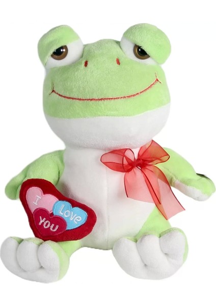 Peluş Kalpli Kurbağa 38 cm