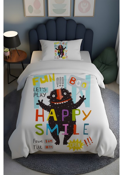 %100 Pamuk Tek Kişilik Nevresim Takımı