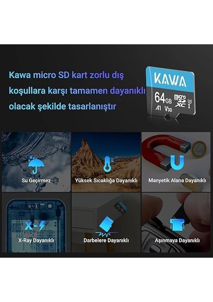 High Endurance U3 V30 100MB/S Okuma 40MB/S Yazma 64GB Micro Sd Hafıza Kartı fırsatları