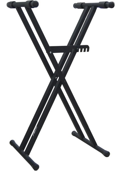 Carries Value... Old-Dbl Org/klavye Standı Sehpası (Black)