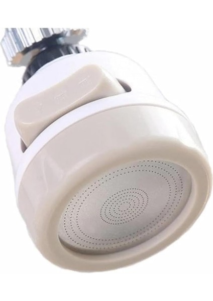 Su Tasasrruflu 3 Fonksiyonlu Mutfak Musluk Başlığı 360 Derece Oynar Başlıklı Beyaz