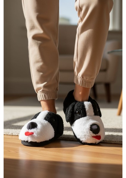 Panduf Hayvan Figürlü Peluş Tüylü Ev Ayakkabısı Yumuşak Taban Ev Botu fiyatları